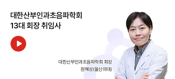 대한산부인과초음파학회 13대 회장 취임사 / 대한산부인과초음파학회 회장 (울산의대)원혜성