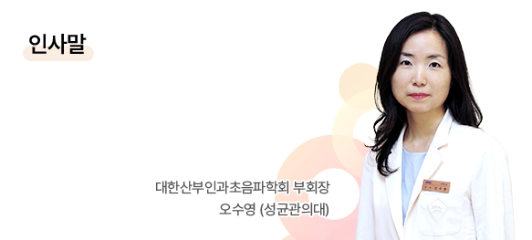 인사말 / 대한산부인과초음파학회 부회장 오수영 (성균관의대)